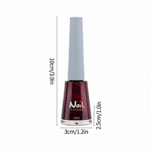 No Need To Bake Oily Non Peelable Nail Polish Popular Color Nude Cherry Jelly Transparent Nail Enhancement 10ml Peal off Nail Polish (B, One Size)