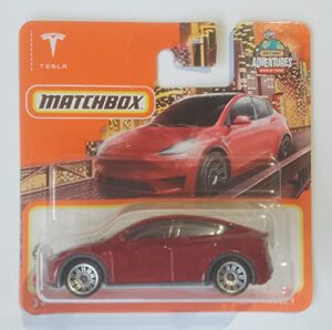 hot wheels matchbox 2022 - tesla model y [red] 18/100