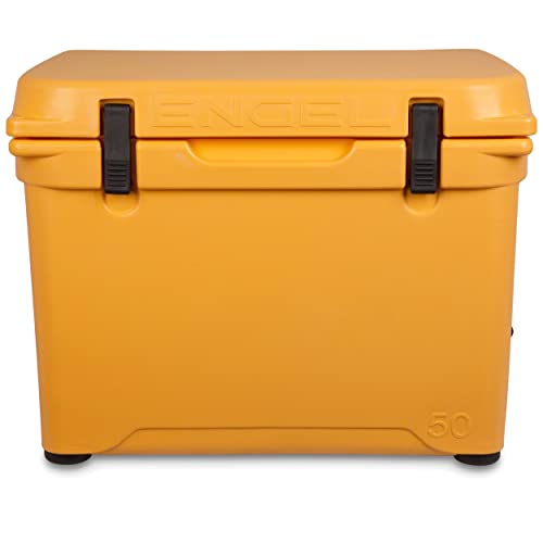 Engel Coolers ENG50 Cooler | 60 Can High Performance Durable Seamless Rotationally Molded Ice Box for Camping, Hunting, and Fishing - Iced Mango