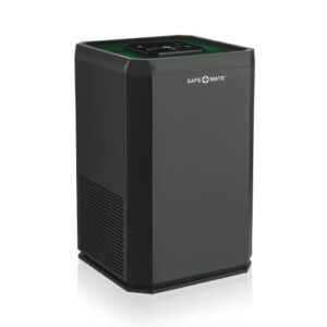 safe-mate air purifiers covers 210 sqft [19.5m2] [true h13 hepa filter] [3 in 1 filtration] air purifier with touchscreen control & sleep mode - remove 99.97% allergens, odors, smoke, dust - black