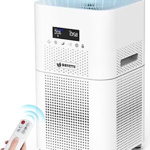 Dayette HEPA Air Purifiers for Home Large Room, CADR 400+ m³/h Up to 1720 Sq Ft, H13 Ture Hepa Air Filter Cleaner for Allergies Pet Dander Smoke Dust with 22dB Sleep Mode for Bedroom, White