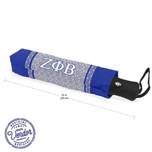 Bad Bananas BBGreek -Zeta Phi Beta Sorority Paraphernalia - Umbrella - Auto Open and Close - Official Vendor - The Finer Woman