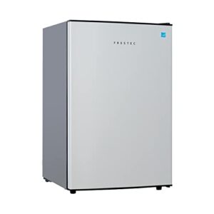 frestec 4.5 cu' small refrigerator, compact refrigerator, mini fridge, mini fridge with freezer, door swing, stainless steel look (fr 450 sl)