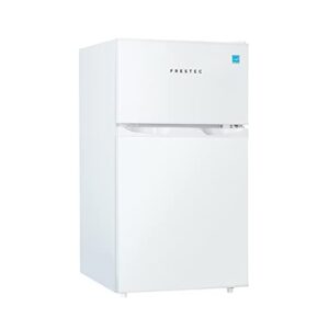 frestec 3.1 cu' mini fridge with freezer,2-door compact refrigerator,small refrigerator for bedroom dorm office apartment, white (fr 302 wh)