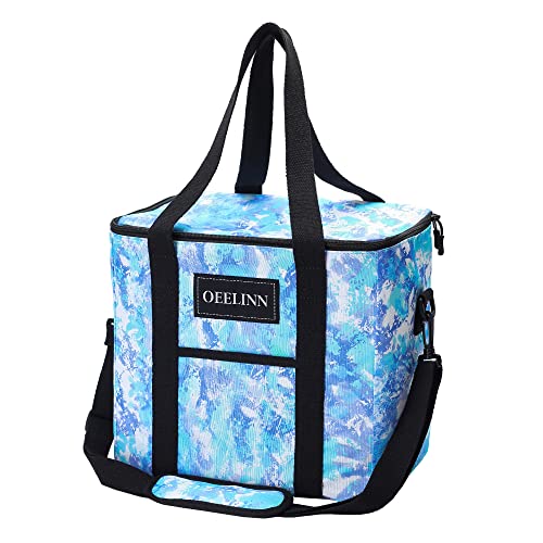 OEELINN -Large Soft Insulated Cooler Bag, Portable Collapsible, Waterproof, Lightweight, with Padded Shoulder Strap for Picnic, Camping, Grocery Shopping, Travel