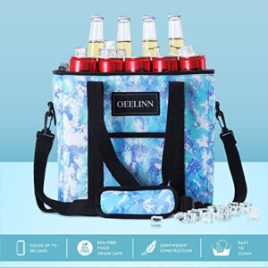 OEELINN -Large Soft Insulated Cooler Bag, Portable Collapsible, Waterproof, Lightweight, with Padded Shoulder Strap for Picnic, Camping, Grocery Shopping, Travel