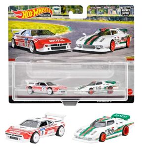 hot wheels premium car culture 2-pack bmw m1 procar and lancia stratos group 5