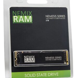 NEMIX RAM Nemesis Series 2TB M.2 2280 NVMe SSD for Playstation 5 & PC Gaming Machines Fastest Write Speeds up to 7415mbps Supports PCIe 4 (PCIe3 Backward Compatible)