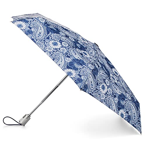 totes Womens and Mens Auto Open Close Compact Water Repellent Lightweight Umbrella