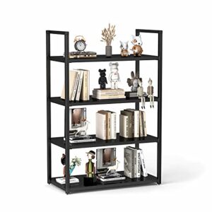 4-tier acrylic shelving unit/storage utility rack/metal shelves/organization multipurpose shelf/fit to warehouse basement/kitchen/living room,31.5" w x 11.8" d x 47.2" h