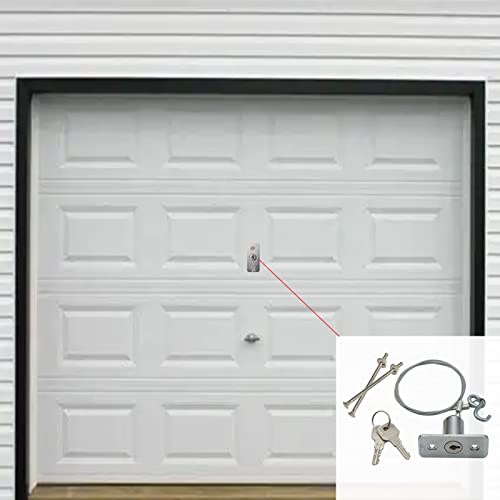 Emergency Release Lock Kit, Emergency Disconnect Release Key Lock with 2 Keys, Garage Door Opener Quick Release Lock for Universal Garage Door