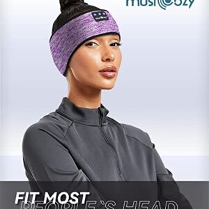 MUSICOZY Bluetooth 5.2 Headband Sleep Headphones Headband Headphones Sports Wireless Music Earphones Eye Mask Earbuds for Side Sleepers Workout Running Travel Yoga Office Mom Women