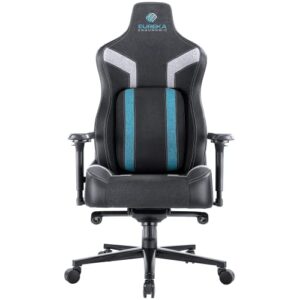eureka ergonomic python gaming chair, computer gamer chair with lumbar support, high back office chair 4.7in seat thicker cushion, most comfortable home office chair for back pain women, men（blue）