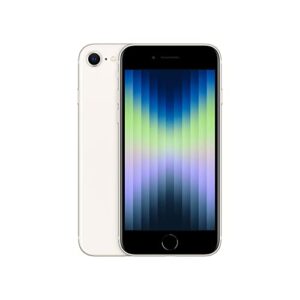 apple iphone se 3rd gen, 64gb, starlight - unlocked (renewed)
