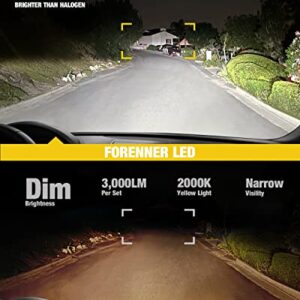 Fahren 2023 Newest H4/9003 LED Headlight Bulbs, 24000LM 600% Brighter, 1:1 Size Hi/Lo Dual Beam H4 HB2 LED Bulbs, 6500K Cool White, Direct Installation, Pack of 2