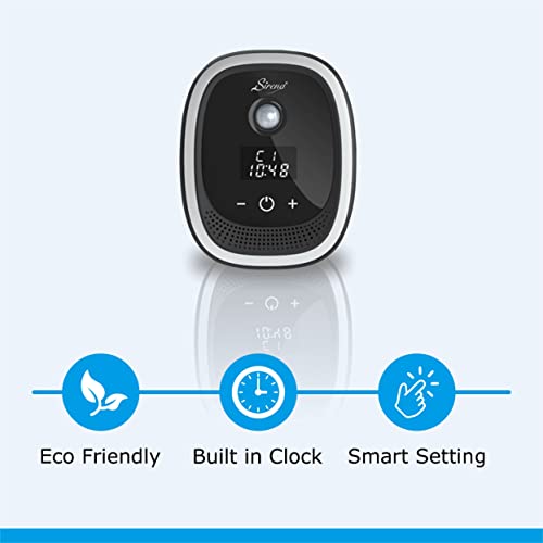 Sirena Air Ionizers for Home Negative Ion Filtration System, Quiet Air Freshener for Bedroom, Kitchen, Removes Odors, Smoke, Dust, Pets, Mini Ionic Air Purifier w/ built in Clock and Night Light (1)