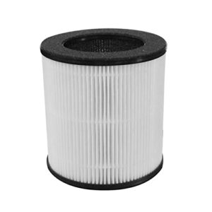 tailulu air purifier replacement filter for d09 air cleaner, 3-in-1 true h13 hepa filter, high-efficiency activated filter, 1 pack