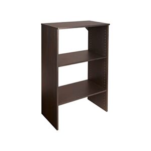 closetmaid suitesymphony 25-inch closet tower base unit midnight brown