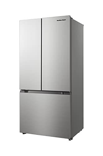 Hamilton Beach HBF1662 French Door Full Size Counter Depth Refrigerator with Freezer Drawer, 16.6 cu ft, Stainless