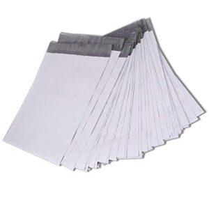 mmbm poly mailers, 12x15.5 inch, 45500 pack, 2.5 mil thick, shipping envelope mailers, white/grey, self seal and peal strip