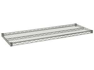 tarrison heavy duty stainless steel wire shelf, chrome finish, silver (21l x 48w)