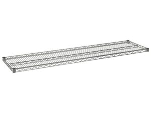 tarrison heavy duty stainless steel wire rack, polyseal finish, silver (18l x 60w)