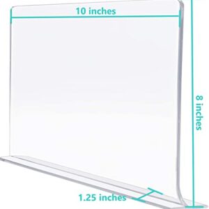 LIVTEK4LYFE Shelf Dividers, Closet Shelf Organizer, Acrylic Shelf Dividers for Closets, Shelf Dividers for Closet Organization, Closet Shelf Divider, Clear Closet Dividers - 4 Pack - Self-Stick