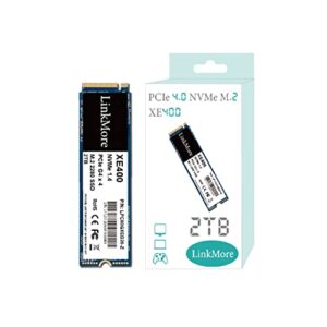 LinkMore XE400 2TB M.2 2280 PCIe Gen 4X4 NVMe 1.4 Internal SSD, PS5 Compatible, Solid State Drive, Up to 4650MB/s for Latop and PC