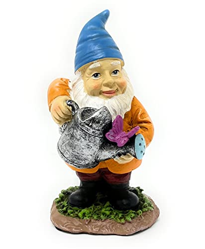 Nature's Mark 4 Gardener Gnomes Set Resin Statue Figurine Home Decorative Accent Statue Décor (4" H)