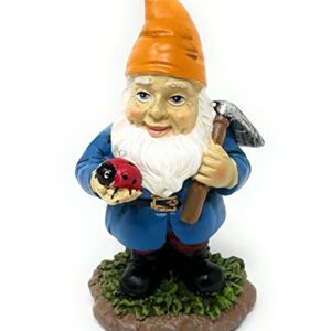 Nature's Mark 4 Gardener Gnomes Set Resin Statue Figurine Home Decorative Accent Statue Décor (4" H)