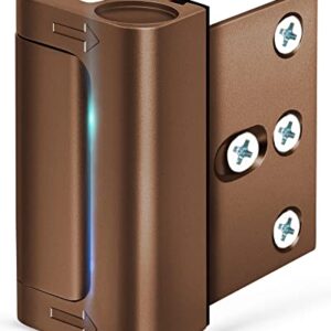 Door Reinforcement Lock Home Security - Door Locks for Kids Safety Childproof Door Latch Guard with 3" Stop Withstand 800 lbs Inward Swinging Front Door Upgrade Night Lock Prevent Unauthorized Entry