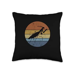 praying mantis whisperer praying mantis insect lover throw pillow, 16x16, multicolor
