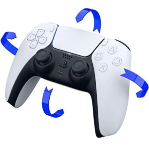 Mytrix Customized Controller with 2 Remappable Paddles for PlayStation 5 (PS5), Programmable Back Buttons with Fast Turbo Auto-Fire, 3 Setup Saving Slots Onboard Switch - White, with Rainbow 6 Siege