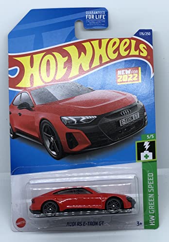 Hot Wheels 2022 - Audi RS E-TRON GT - Red - HW Green Speed 5/5-176/250