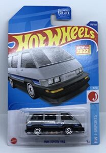 hot wheels 2022 - 1986 toyota van - silver - hw j-imports 7/10 - 173/250