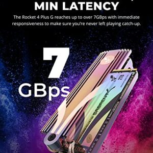 SABRENT Rocket 4 Plus-G 2TB Advanced Gaming M.2 PCIe NVMe SSD, up to 7GBps (SB-RKTG-2TB)