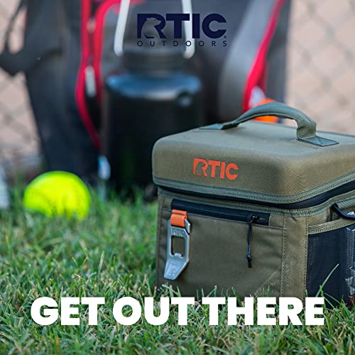 RTIC 8 Can Everyday Cooler, Soft Sided Portable Insulated Cooling for Lunch, Beach, Drink, Beverage, Travel, Camping, Picnic, for Men and Women, Navy