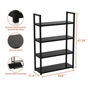 zizin Storage Shelf Storage Rack Acrylic Shelving Unit Storage Shelves,Standing Shelf Units for Home,4-Tire