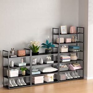 zizin Storage Shelf Storage Rack Acrylic Shelving Unit Storage Shelves,Standing Shelf Units for Home,4-Tire