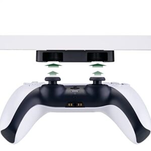 PlayVital Under Desk Controller Stand for ps5, Controller Table Mount for ps4 Controller, Controller Desk Holder Controller Organizer Display Stand Gaming Accessories for ps5/4 - Black