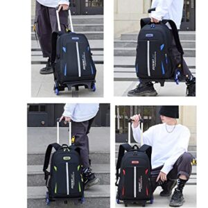 Boys Rolling Backpack Kids Trolley School Bag with Wheels Wheeled Luggage Bookbag