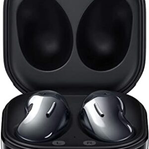 SAMSUNG Galaxy Buds Live True Wireless Earbuds & SAMSUNG Galaxy Buds Live True Wireless Earbuds US Version Active Noise Cancelling Wireless Charging Case Included, Mystic Black