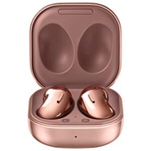 SAMSUNG Galaxy Buds Live True Wireless Earbuds & SAMSUNG Galaxy Buds Live True Wireless Earbuds US Version Active Noise Cancelling Wireless Charging Case Included, Mystic Black