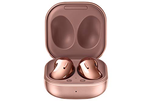 SAMSUNG Galaxy Buds Live True Wireless Earbuds & SAMSUNG Galaxy Buds Live True Wireless Earbuds US Version Active Noise Cancelling Wireless Charging Case Included, Mystic Black