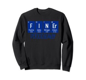 finer period periodical table life zeta phi beta line sweatshirt