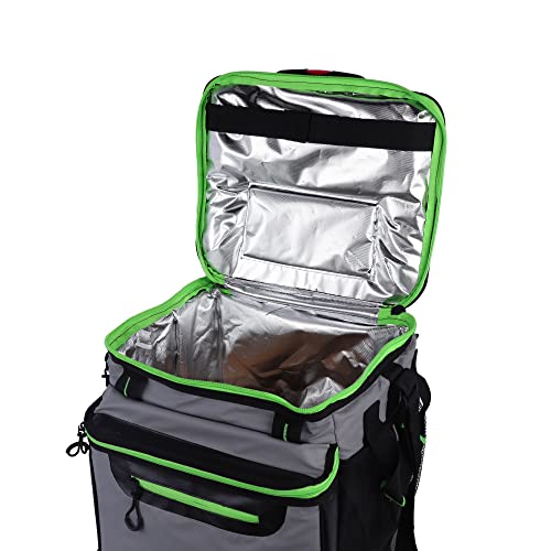 OLIVIA & AIDEN Insulated Rolling Beach Cooler with All Terrain Wheels for Beach, Camping and Picnic | Leak Proof and Collapsible | Large 60 Can Capacity