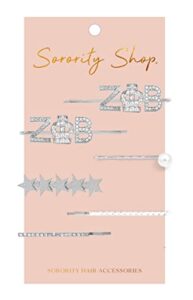 sorority shop zeta phi beta - sorority hair clips - 6/pack