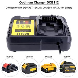 Biswaye V7 Battery Adapter Compatible with Dewalt 20V 60V Battery to Replacement for Dyson V7 SV11 Battery, 12V/20V MAX Lithium Battery Charger DCB112 DCB115 Replacement for Dewalt Lithium Charger