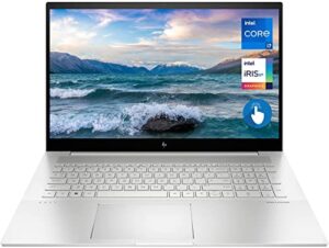 hp envy laptop, 17.3" full hd touchscreen, 12th gen intel core i7-1260p, 32gb ram, 512gb pcie ssd, ir camera, backlit keyboard, hdmi, wi-fi 6, windows 11 home, silver