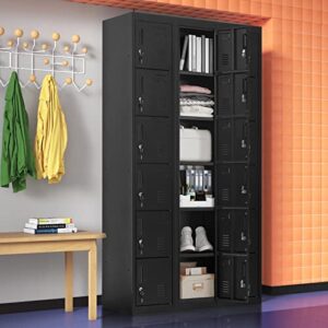 Greenvelly Metal Locker for Office Storage Locker Employees Locker for School Gym Lockers Corridor Locker 6 Tier 6 Door